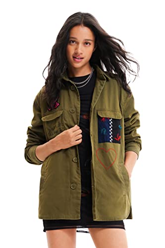Desigual parka damska, zielony, L