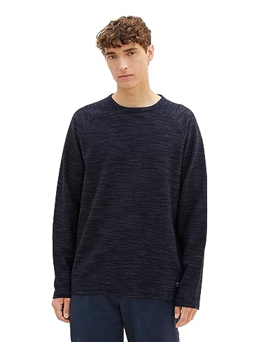 TOM TAILOR Denim Koszulka męska z długim rękawem, 13684 - Sky Captain Blue Non-solid, XL