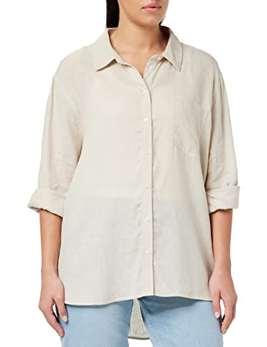 ONLY Onltokyo L/S Linen Blend Shirt PNT Noos bluzka, Moonbeam, L
