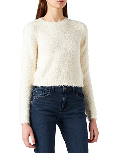 Urban Classics Damska bluza damska Ladies Cropped Feather Sweater Sweat, piasek, XXL