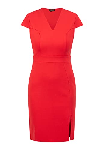 faina Damska sukienka etui, czerwona, XL, czerwony, XL