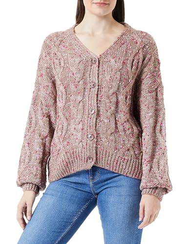aleva Damski kardigan 19019558-AL04, Mauve Pink, XL/XXL, różowy, XL-XXL