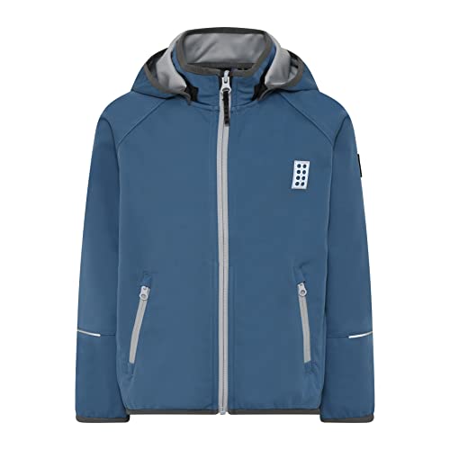LEGO Jungen Kurtka softshell 8.000 Wassersäule Atmungsaktiv Winddicht LWSeferit 200 kurtka shellowa, 612 Faded Blue, 104