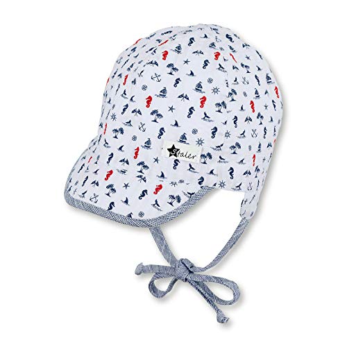 Sterntaler Czapka dziecięca z daszkiem czapka dla niemowląt, Biały (Weiss 500), 43 (Taglia unica: 43)