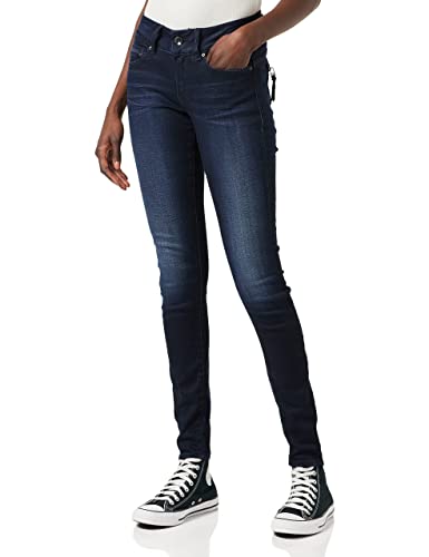 G-STAR RAW Dżinsy damskie Midge Cody Mid Waist Skinny, niebieski (Faded Blue 5245-A889), 25W x 32L
