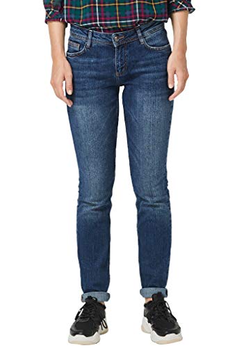 s.Oliver Slim jeansy damskie, Niebieski (Blue Denim Stretch 58z6), 32W / 32L