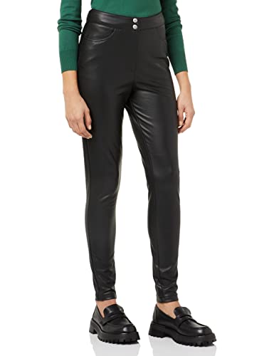 ONLY Women's ONLJESSIE Faux Leather Zip Pant CC OTW legginsy, czarne, S