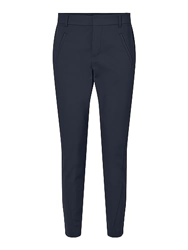VERO MODA Spodnie damskie VMVICTORIA MR Antifit Ankle Pants Petite, granatowy blezer, M x 28L