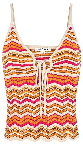 Morgan damski sweter Milos Orange TS, Słoneczny, S