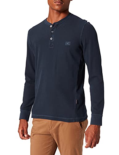 Camel Active Męski T-Shirt 4096716T11, Niebieski Night Blue, S