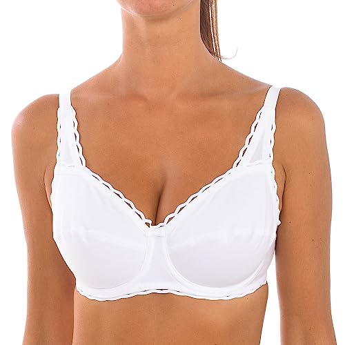 Playtex bez fiszbin damski krzyż serce organiczny biustonosz, biały, 110B damski, biały, 95B