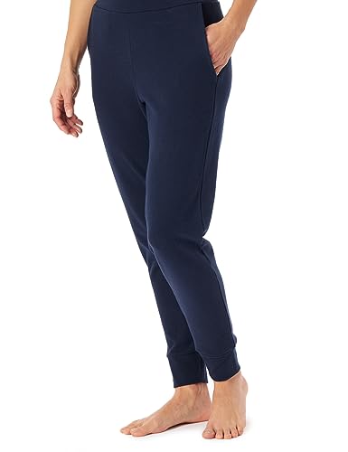 Schiesser Damskie spodnie dresowe do spania ciepłe i przytulne Lounge-Mix + Relax, granatowe, 34, Navy, 34