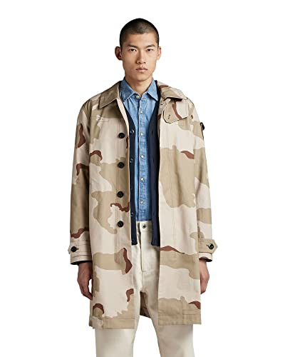 G-STAR RAW Męska kurtka trencz Camo, Wielokolorowy (Dk Brick Desert Camo D23216-d326-d935), XL