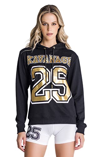 Gianni Kavanagh Damska bluza z kapturem Black The League oversize z kapturem, M