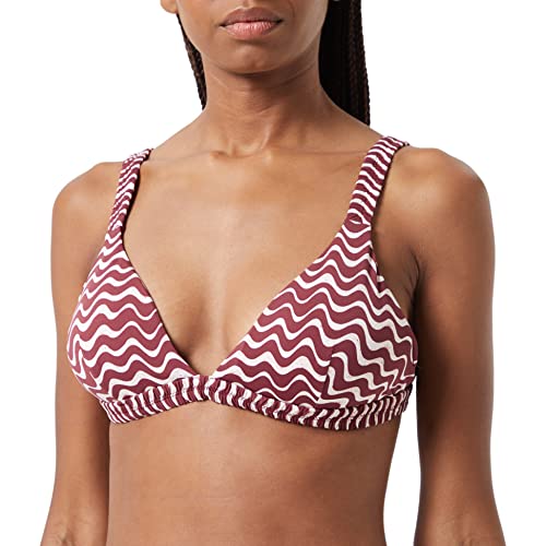 women'secret Damski biustonosz z zebraniem Kenia, bordowy nadruk, 36B