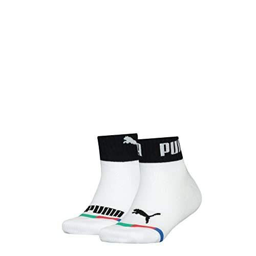 PUMA Rajstopy dziecięce Seasonal Quarter, białe combo, rozmiar 35/38, White Combo, 35-38