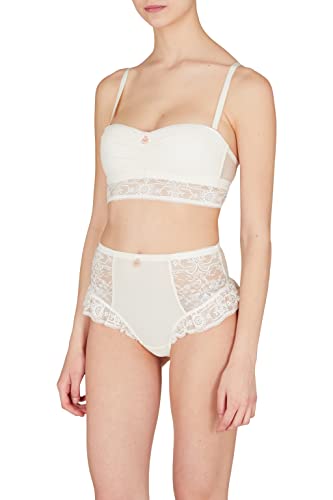 Emporio Armani Damski biustonosz typu bandeau, Jogurt, L