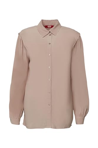 ESPRIT Bluzka damska, 260/Light Taupe, L