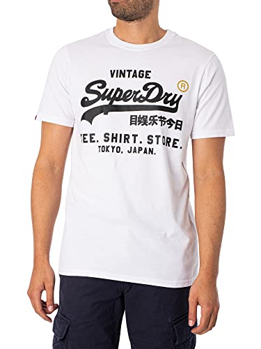 Superdry Koszulka męska z nadrukiem, Optyczny, M