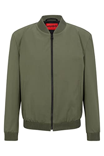 HUGO Męska kurtka Ukashi232X Slim Fit w stylu elastycznej bawełny, beżowy, 48