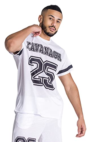 Gianni Kavanagh Męski T-Shirt White The League Oversized Tee, biały, XL