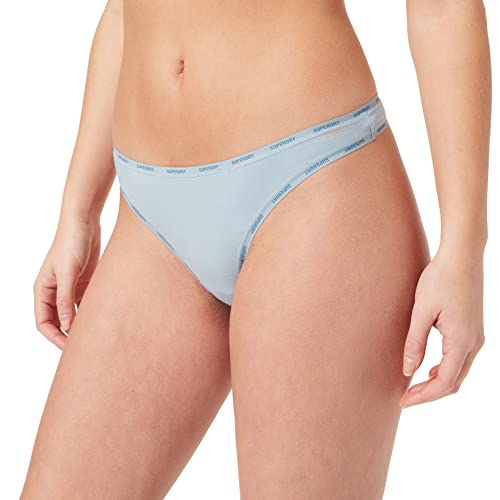 Superdry Damskie spodnie Organic Thong Panties, Citadel, XL
