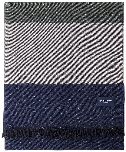 Hackett London Frisby New Rugby szalik, zielony (zielony/granatowy), jeden rozmiar mężczyzna, Zielony (zielony/granatowy), rozmiar uniwersalny