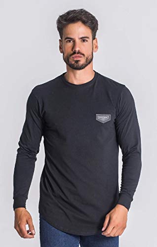 Gianni Kavanagh Black Core Long Sleeve tee Koszulka Męska, czarny, M