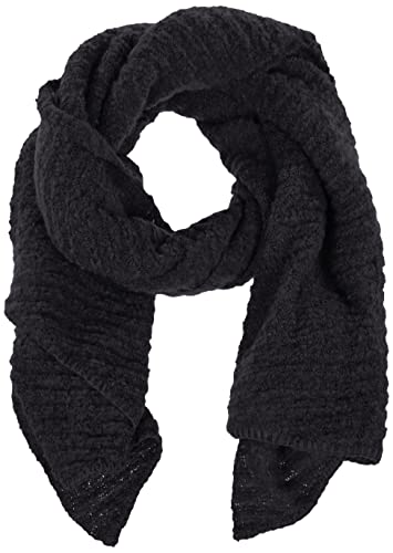 VERO MODA Vmanna Long Structure Scarf Ga Noos szal damski, czarny, jeden rozmiar