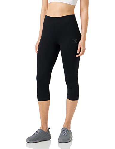 Diadora L.Legginsy 3/4 Core, czarne, XXL damskie, czarny, XXL