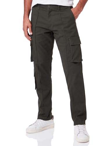 Bestseller A/S Jpstkane Jjhover Cargo spodnie męskie, rodzynka, 34W / 32L
