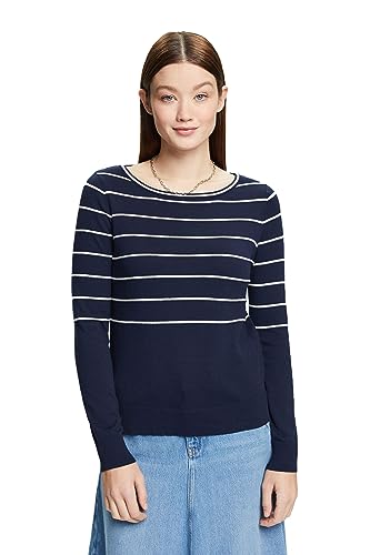 ESPRIT Sweter damski, 402/Navy 3., XS