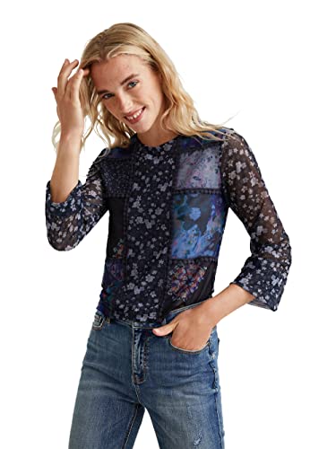 Desigual T-shirt damski Ts_belladona, niebieski, L