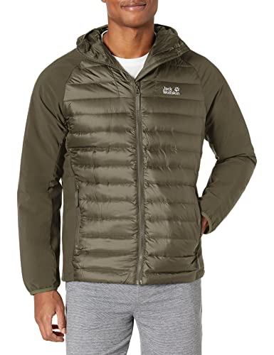 Jack Wolfskin Męska kurtka Jwp Hybrid M Shell, Liść winogron, M