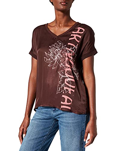 Gerry Weber Koszulka damska z krótkim rękawem, wyciętymi ramionami, t-shirt, rękaw 1/2, wzór