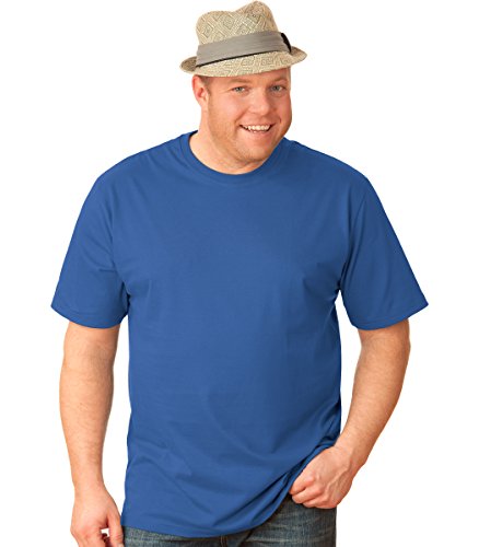 Trigema Męski T-shirt bawełna ekologiczna 639202, Niebieski (dżinsowy niebieski-c2c), XXL