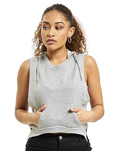 Urban Classics Damska sportowa bluza damska z kapturem Terry Tank, szary (Grey 00111), L