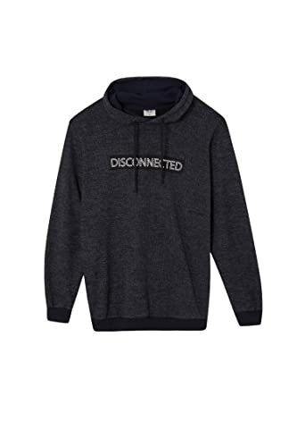 DeFacto Sweter z długim rękawem męski - okrągły dekolt bluza męska (granatowa, 4XL), grantowy, 4XL