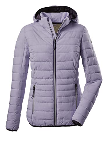 G.I.G.A. DX Damska kurtka funkcyjna Uyaka Stripe Casual o wyglądzie puchu, z odpinanym kapturem