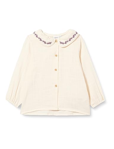 NAME IT Dziewczęca Nmflofine Ls Shirt Bluzka, Buttercream, 92 cm