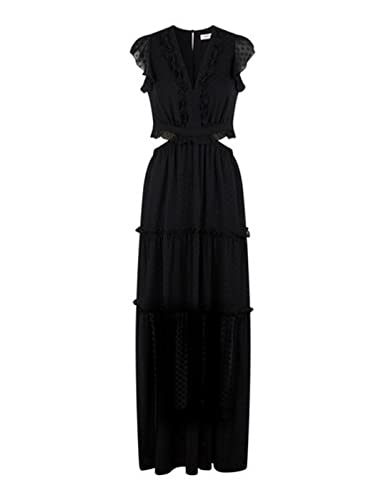 Damska sukienka koktajlowa Naf, czarny, 38