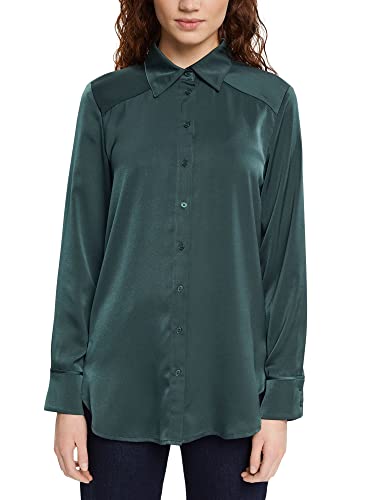 ESPRIT Damska 013EE1F301 bluzka, 376/DARK Teal Green 2, L, 376 / Dark Teal Green 2, L