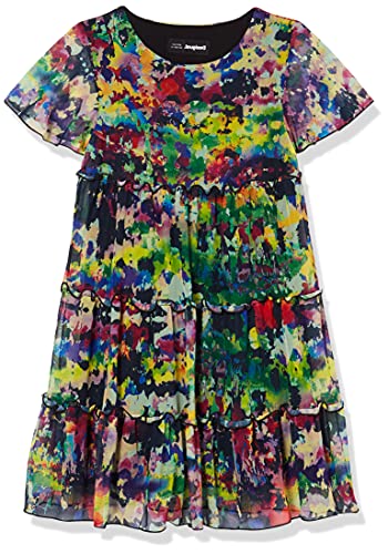 Desigual Sukienka dziewczęca Vest_acroita Casual, zielony, 3-4 Lata