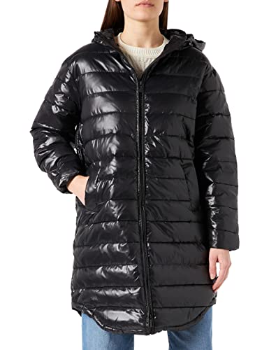 ONLY Damski płaszcz pikowany Onlmelody Quilted Coat Shiny OTW, czarny, S