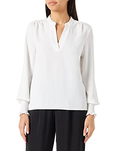 ONLMETTE V-Neck Smock Top WVN, Cloud Dancer, M