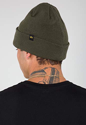 Alpha Industries Czapka beanie typu beanie, unisex, ciemnozielony, jeden rozmiar