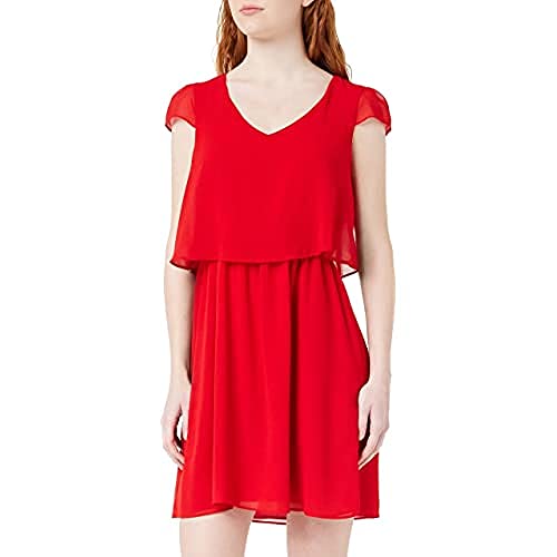 Naf Naf Nowy Joey Sukienka Damska, Czerwony (Lipstick Aabn), 38