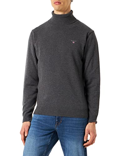 GANT sweter męski, Antracyt melanż, XL
