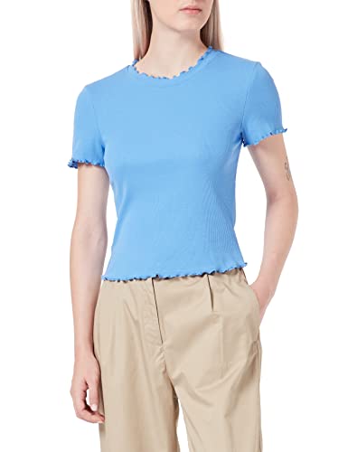 PIECES Damska koszulka PCOMILLA SS Short Tee NOOS T-shirt, Granada Sky, L