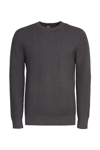 ESPRIT Sweter męski, 020 / ciemnoszary, L